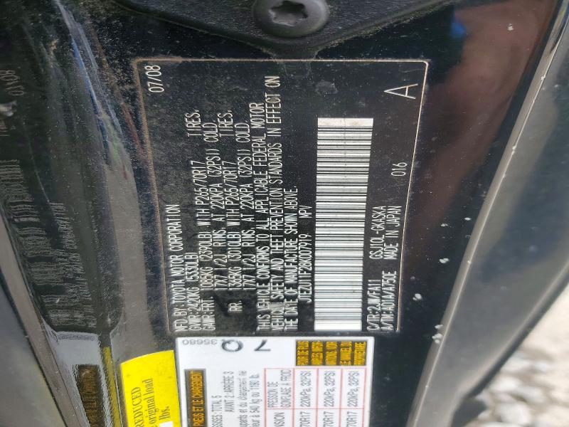 58350236 :رقم المزاد ، JTEZU11F28K007919 vin ، 2008 Toyota Fj Cruiser مزاد بيع