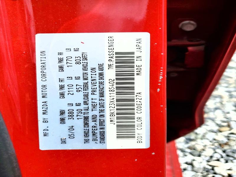 2004 Mazda 3 მანქანა იყიდება აუქციონზე, vin: JM1BK123X41185402, აუქციონის ნომერი: 57888286