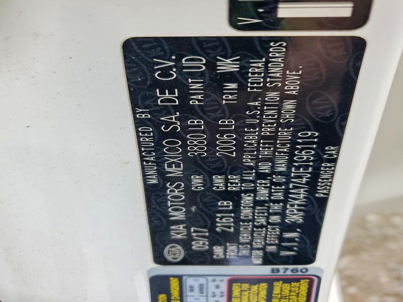 Продажа на аукционе авто 2018 Kia Forte, vin: 3KPFK4A74JE196119, номер лота: 57756426