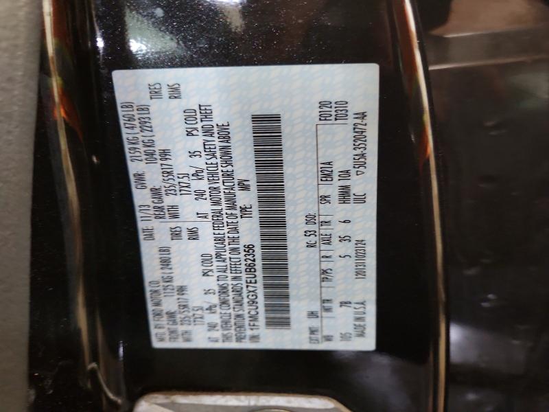 2014 Ford Escape მანქანა იყიდება აუქციონზე, vin: 1FMCU9GX7EUB62356, აუქციონის ნომერი: 56518526