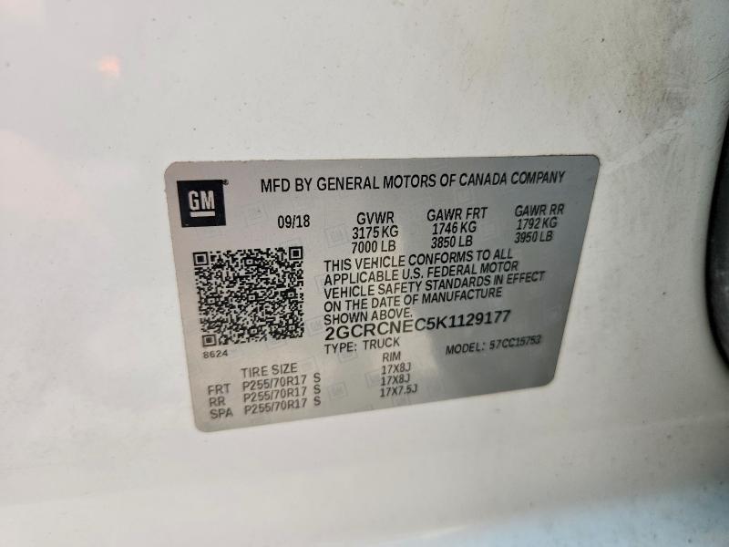 Продажа на аукционе авто 2019 Chevrolet Silverado Ld, vin: 2GCRCNEC5K1129177, номер лота: 59016716
