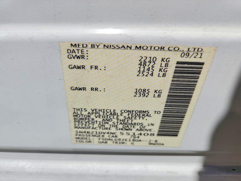 Aukcja sprzedaży 2022 Nissan Leaf, vin: 1N4BZ1DV4NC551408, numer aukcji: 57047356