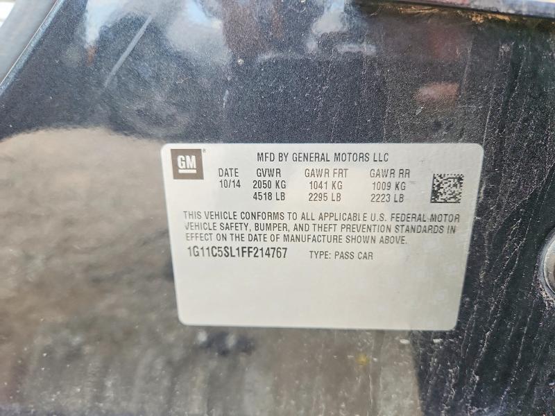 56804206 :رقم المزاد ، 1G11C5SL1FF214767 vin ، 2015 Chevrolet Malibu مزاد بيع