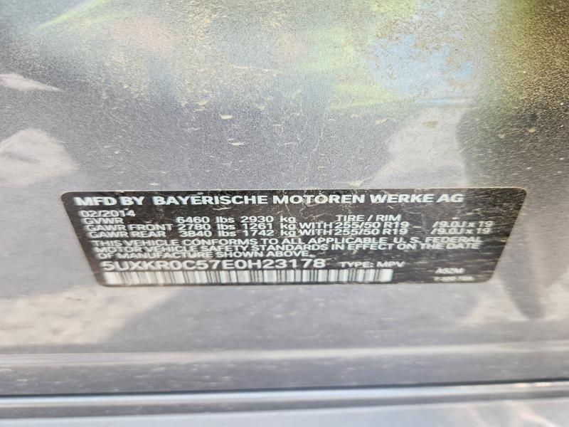 2014 Bmw X5 მანქანა იყიდება აუქციონზე, vin: 5UXKR0C57E0H23178, აუქციონის ნომერი: 58827696