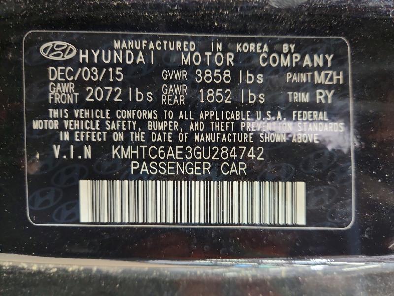 Aukcja sprzedaży 2016 Hyundai Veloster, vin: KMHTC6AE3GU284742, numer aukcji: 55935976