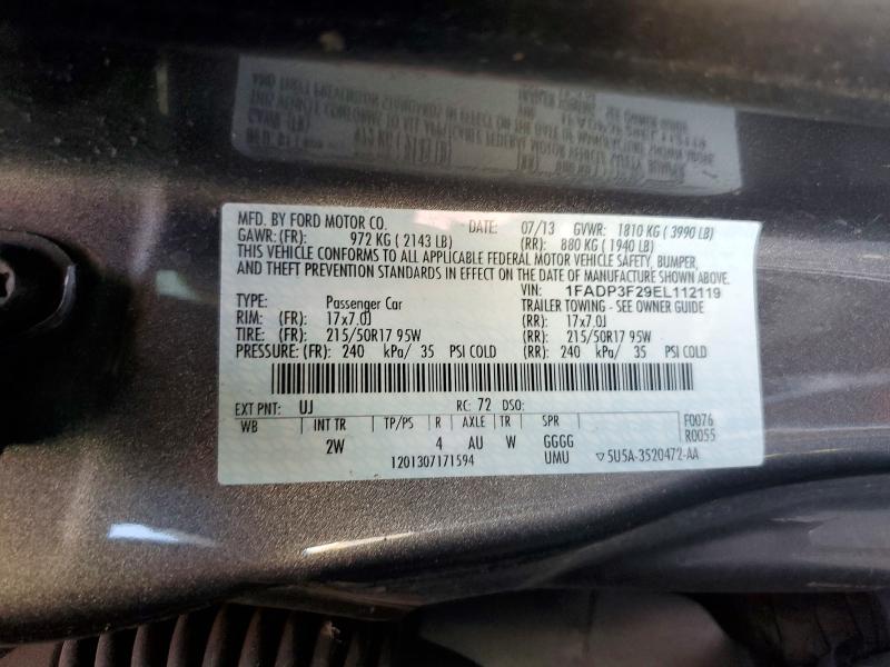 Aukcja sprzedaży 2014 Ford Focus, vin: 1FADP3F29EL112119, numer aukcji: 58764936