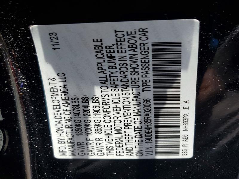 Aukcja sprzedaży 2024 Acura Integra, vin: 19UDE4H35RA020066, numer aukcji: 55648366