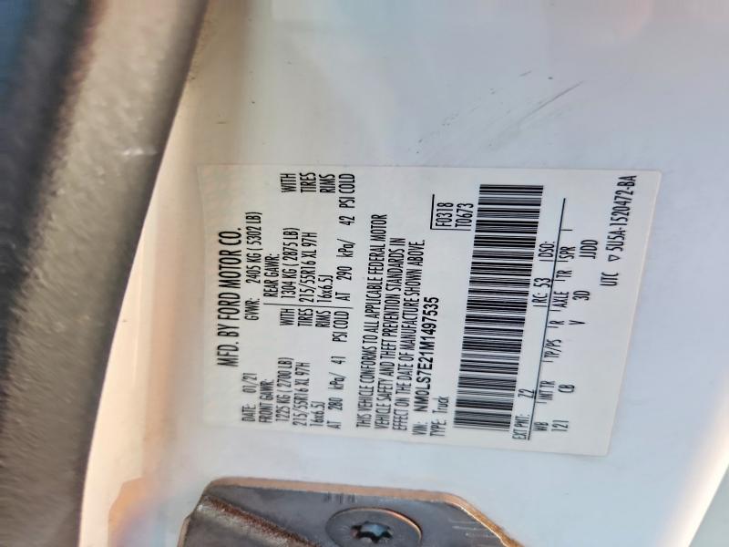 Продажа на аукционе авто 2021 Ford Transit Connect, vin: NM0LS7E21M1497535, номер лота: 85772645