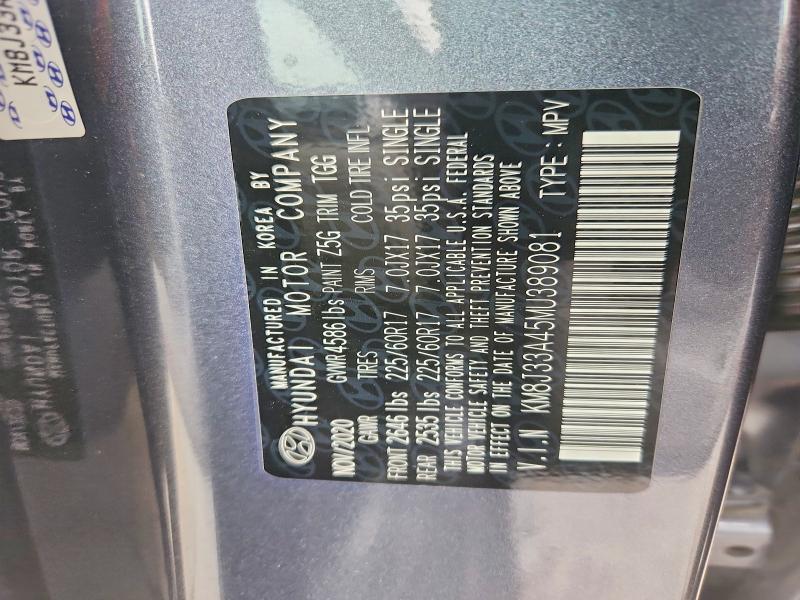 Продажа на аукционе авто 2021 Hyundai Tucson, vin: KM8J33A45MU389081, номер лота: 59123836