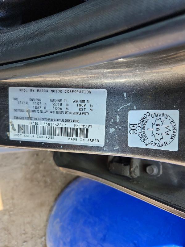 Продаж на аукціоні авто 2011 Mazda 3, vin: JM1BL1L55B1442217, номер лоту: 55257076