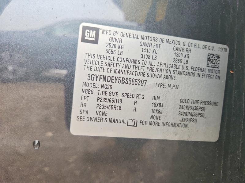 Продаж на аукціоні авто 2011 Cadillac Srx, vin: 3GYFNDEY5BS565397, номер лоту: 56798506