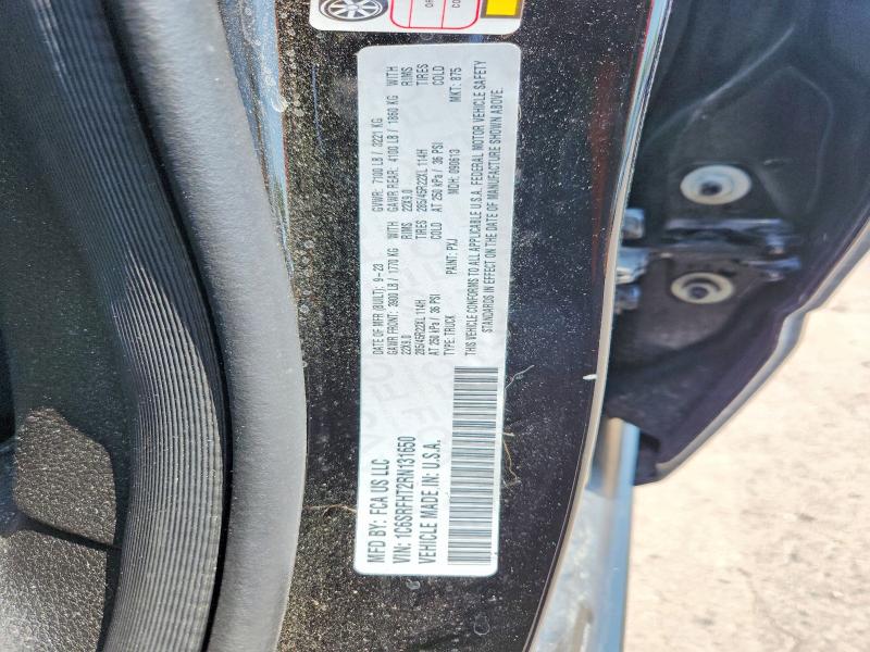 58293916 :رقم المزاد ، 1C6SRFHT2RN131650 vin ، 2024 Ram 1500 مزاد بيع