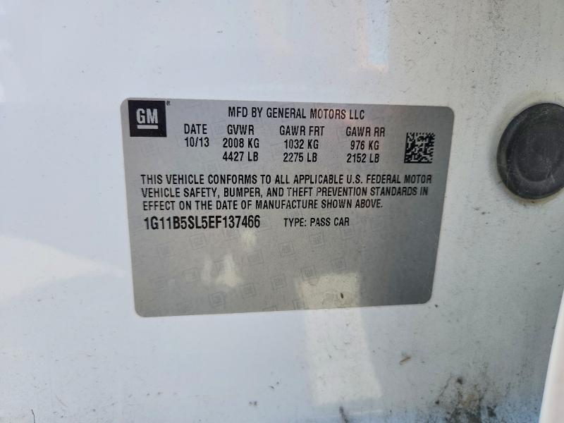 Aukcja sprzedaży 2014 Chevrolet Malibu, vin: 1G11B5SL5EF137466, numer aukcji: 57907416