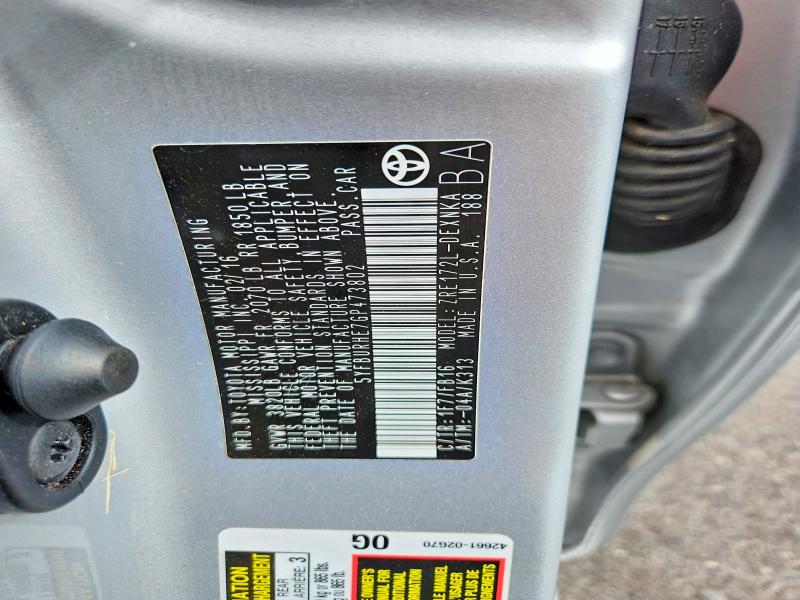 58850426 :رقم المزاد ، 5YFBURHE7GP473802 vin ، 2016 Toyota Corolla مزاد بيع