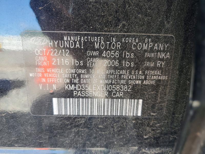 57709996 :رقم المزاد ، KMHD35LEXDU058382 vin ، 2013 Hyundai Elantra Gt مزاد بيع