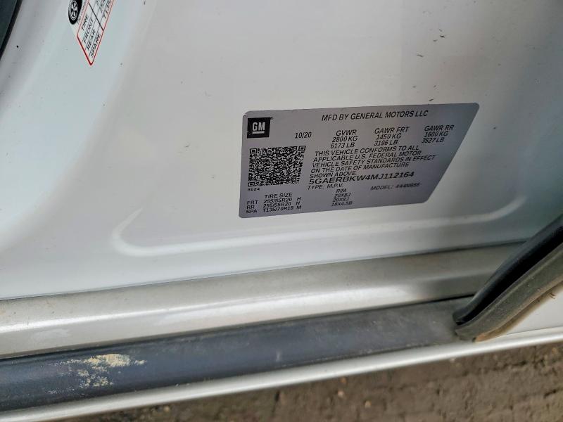 Продаж на аукціоні авто 2021 Buick Enclave, vin: 5GAERBKW4MJ112164, номер лоту: 55855456
