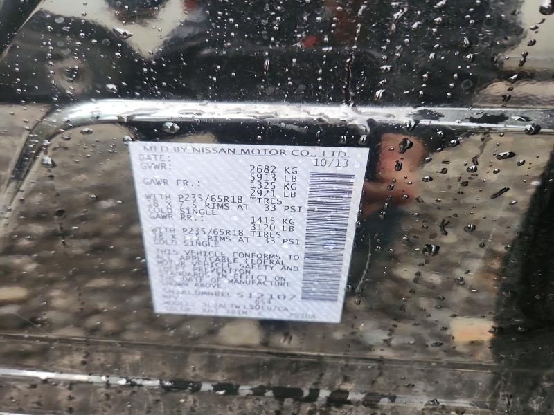 57765526 :رقم المزاد ، 5N1AL0MN8EC512107 vin ، 2014 Infiniti Qx60 مزاد بيع