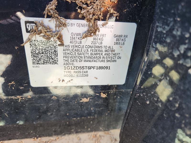 57575666 :رقم المزاد ، 1G1ZD5ST6PF189091 vin ، 2023 Chevrolet Malibu مزاد بيع