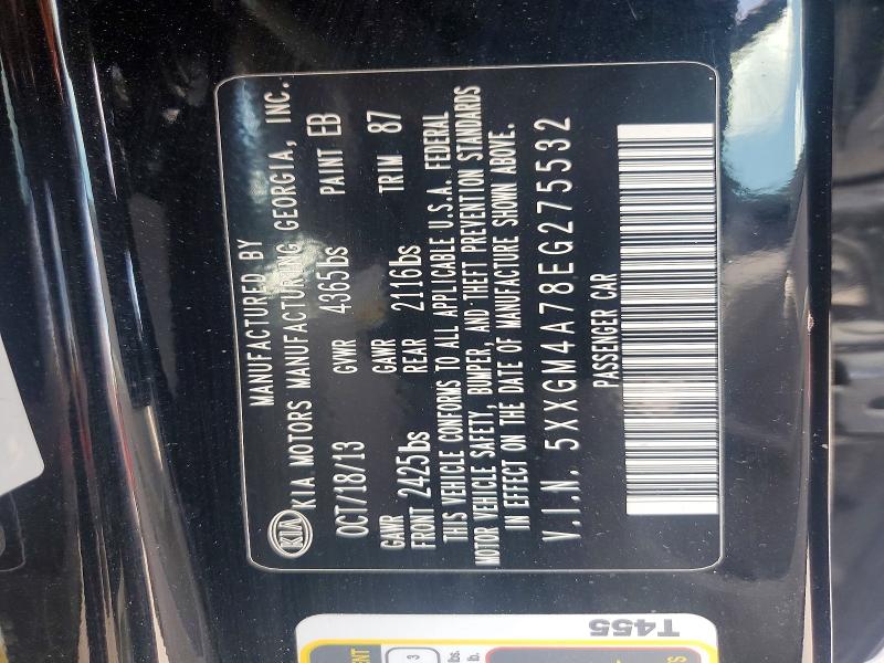 Aukcja sprzedaży 2014 Kia Optima, vin: 5XXGM4A78EG275532, numer aukcji: 58258386