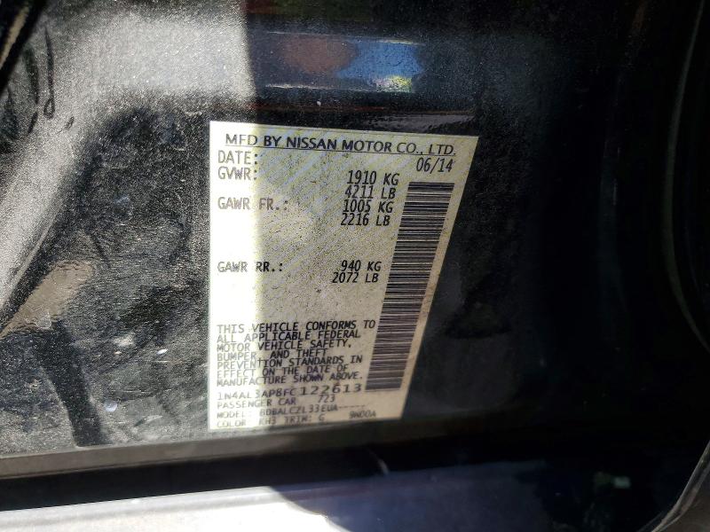 Aukcja sprzedaży 2015 Nissan Altima, vin: 1N4AL3AP8FC122613, numer aukcji: 58379486