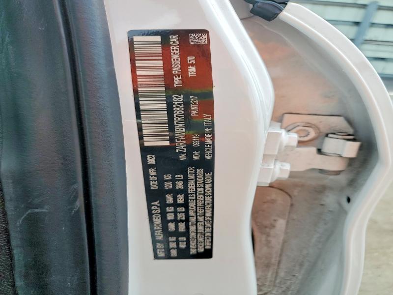 Продаж на аукціоні авто 2024 Alfa Romeo Giulia, vin: ZARFAMBN7R7682182, номер лоту: 58185096