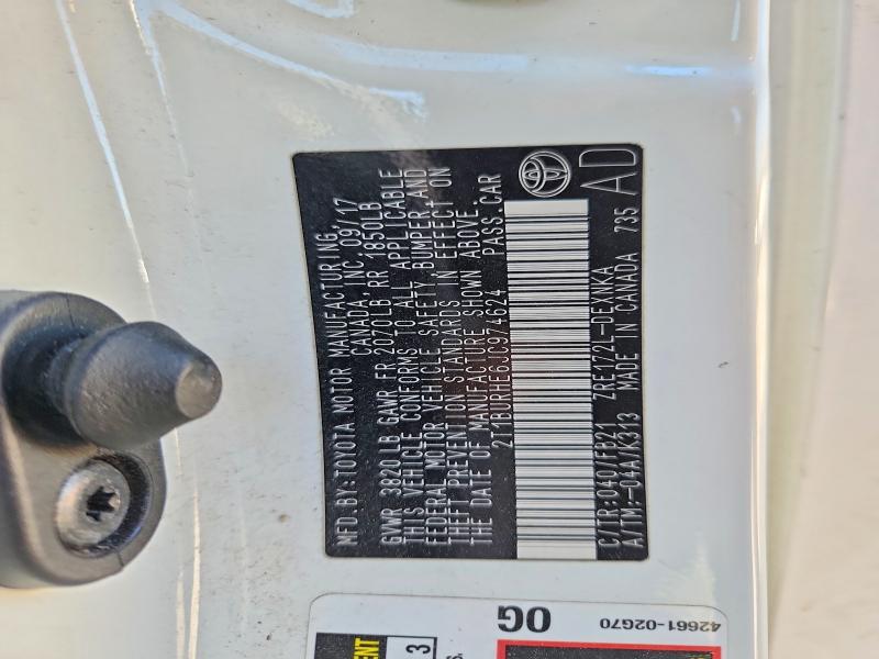 56743276 :رقم المزاد ، 2T1BURHE6JC974624 vin ، 2018 Toyota Corolla مزاد بيع