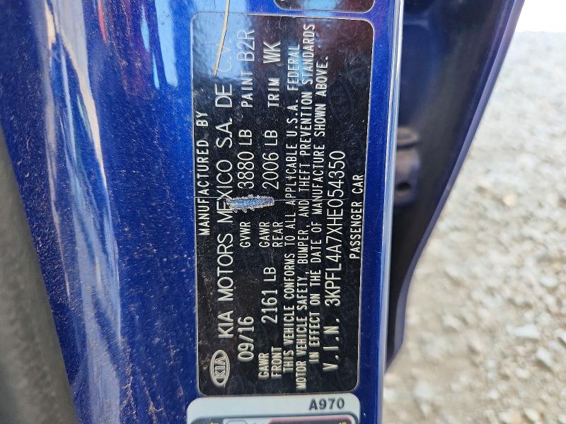 Продаж на аукціоні авто 2017 Kia Forte, vin: 3KPFL4A7XHE054350, номер лоту: 55468826