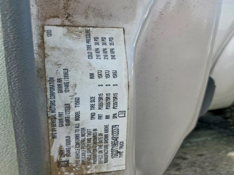 57999336 :رقم المزاد ، 1GCDT196548122379 vin ، 2004 Chevrolet Colorado مزاد بيع