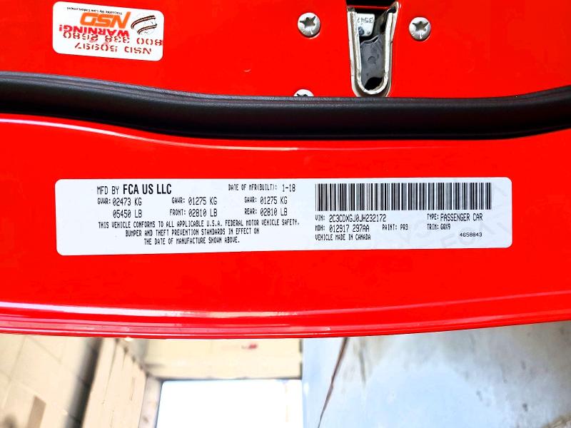 Продажа на аукционе авто 2018 Dodge Charger, vin: 2C3CDXGJ0JH232172, номер лота: 57271976