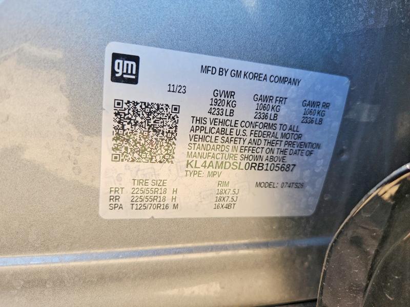 Aukcja sprzedaży 2024 Buick Encore Gx, vin: KL4AMDSL0RB105687, numer aukcji: 58016216