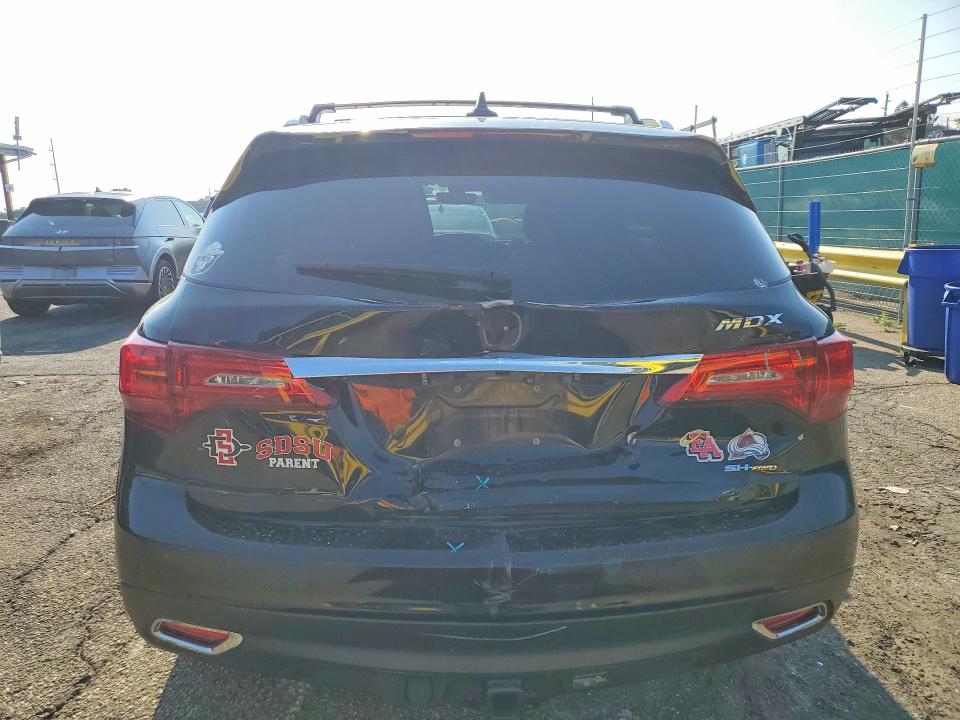 2016 Acura Mdx მანქანა იყიდება აუქციონზე, vin: 5FRYD4H2XGB034512, აუქციონის ნომერი: 58011326