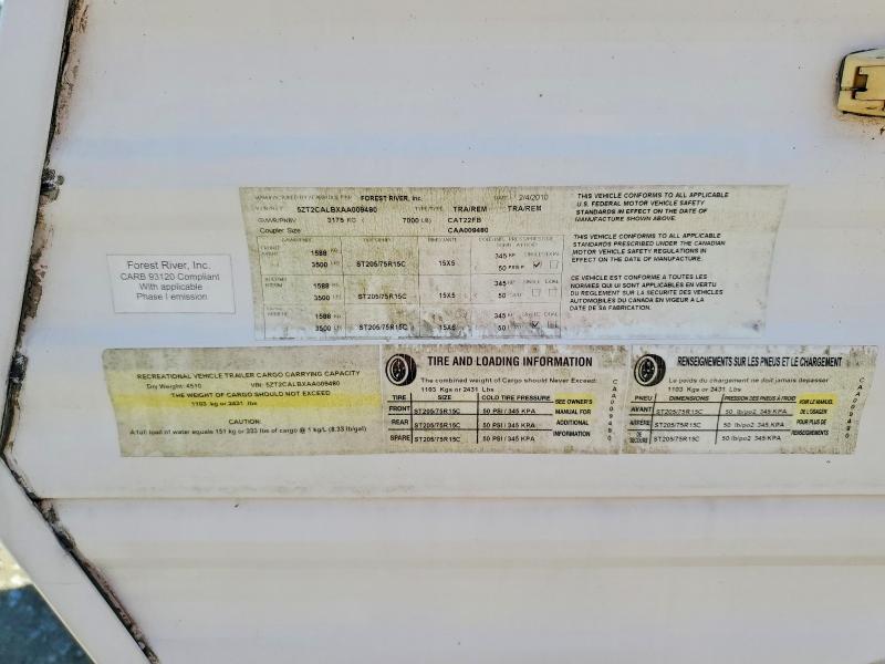 Продажа на аукционе авто 2010 Catalina Trailer, vin: 5ZT2CALBXAA009480, номер лота: 56032736