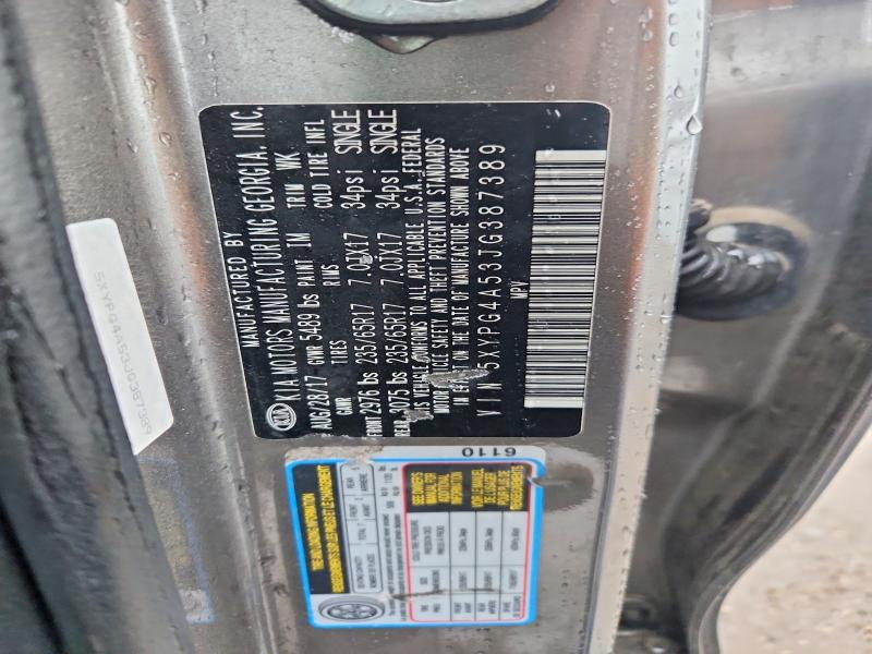 Aukcja sprzedaży 2018 Kia Sorento, vin: 5XYPG4A53JG387389, numer aukcji: 56851026