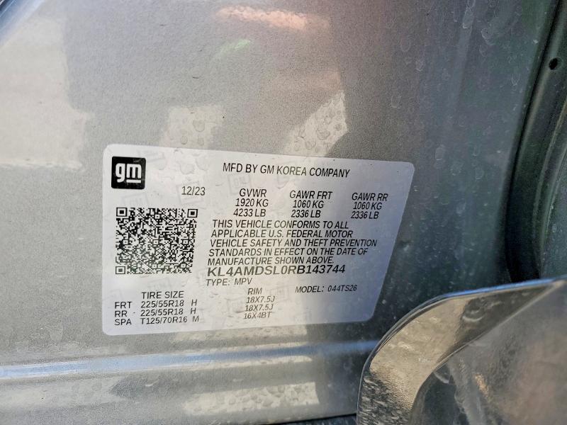 56358976 :رقم المزاد ، KL4AMDSL0RB143744 vin ، 2024 Buick Encore Gx مزاد بيع