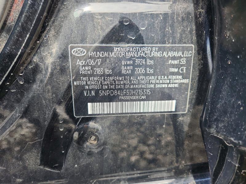 Aukcja sprzedaży 2018 Hyundai Elantra, vin: 5NPD84LF5JH215315, numer aukcji: 56649666