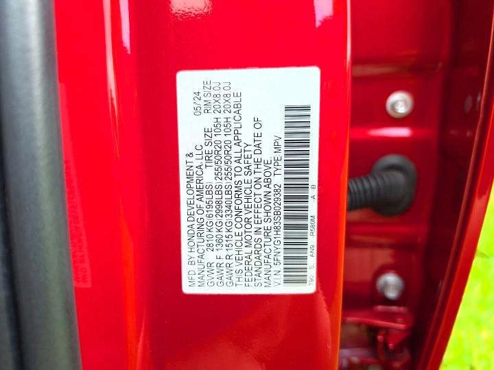 2025 Honda Pilot მანქანა იყიდება აუქციონზე, vin: 5FNYG1H83SB029382, აუქციონის ნომერი: 57461686