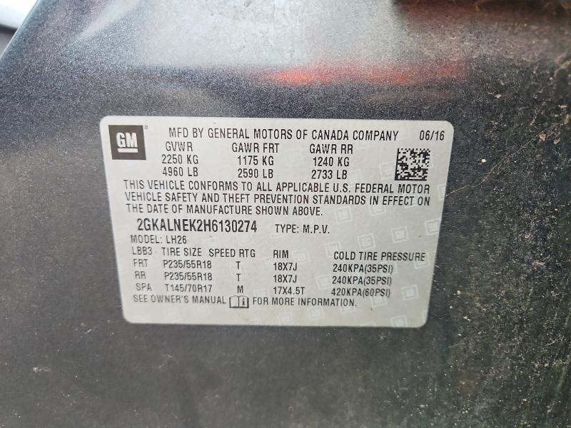 Продаж на аукціоні авто 2017 Gmc Terrain, vin: 2GKALNEK2H6130274, номер лоту: 56941096