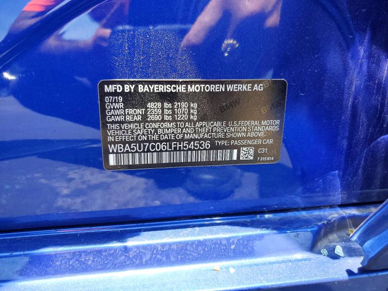 Продаж на аукціоні авто 2020 Bmw M340i, vin: WBA5U7C06LFH54536, номер лоту: 57622786