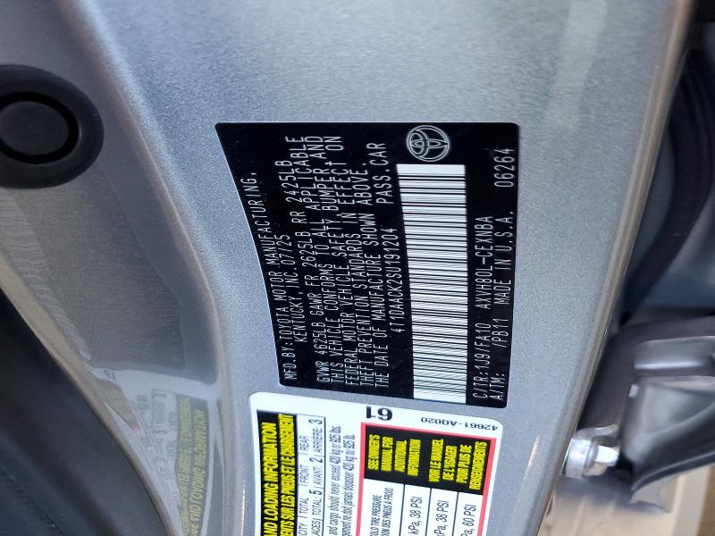 2025 Toyota Camry მანქანა იყიდება აუქციონზე, vin: 4T1DAACK2SU191204, აუქციონის ნომერი: 56476886
