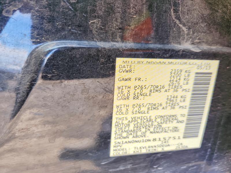 55633916 :رقم المزاد ، 5N1AN0NU1DN815751 vin ، 2013 Nissan Xterra مزاد بيع