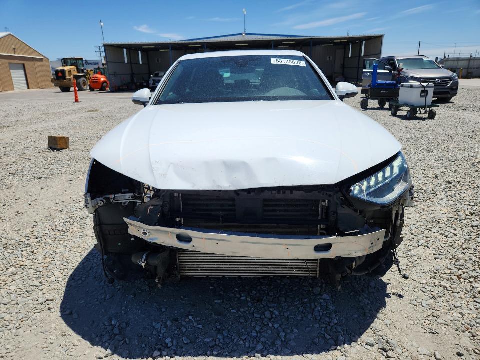 2023 Audi A4 მანქანა იყიდება აუქციონზე, vin: WAUEAAF4XPN011309, აუქციონის ნომერი: 58186636