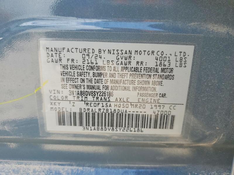 Aukcja sprzedaży 2025 Nissan Sentra, vin: 3N1AB8DV8SY226186, numer aukcji: 58061666