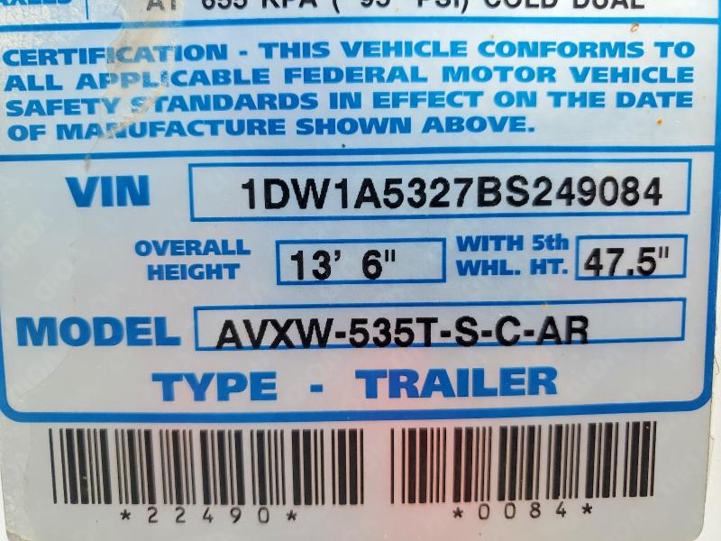 Продаж на аукціоні авто 2011 Stoughton Unknown, vin: 1DW1A5327BS249084, номер лоту: 57379296