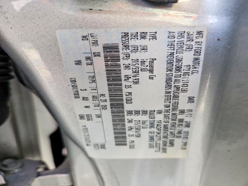 Aukcja sprzedaży 2015 Ford Focus, vin: 1FADP3K27FL222772, numer aukcji: 58539866