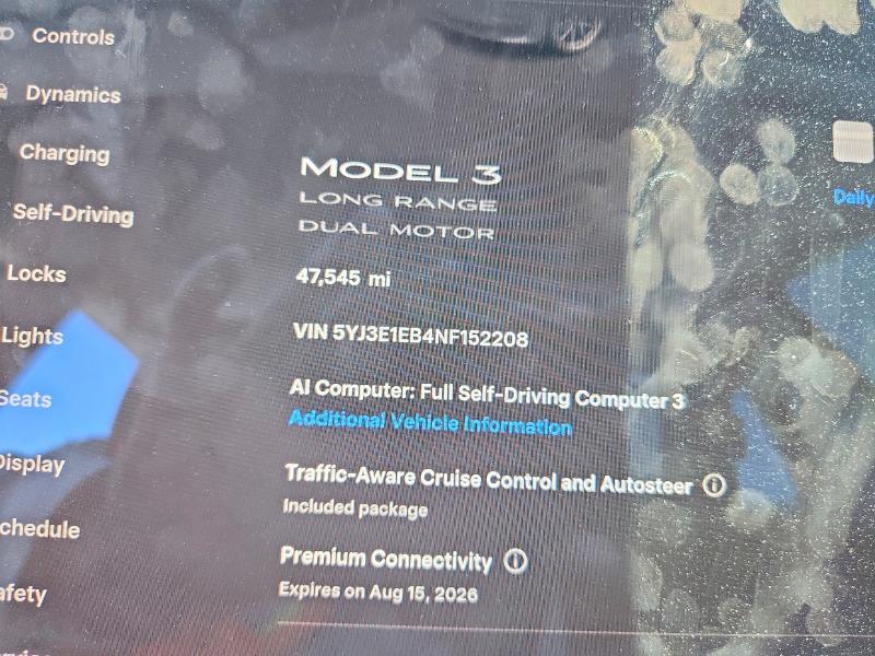 Aukcja sprzedaży 2022 Tesla Model 3, vin: 5YJ3E1EB4NF152208, numer aukcji: 57363356