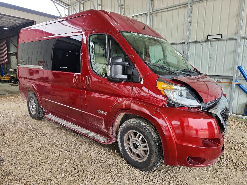 58892196 :رقم المزاد ، 3C6LRVBG6ME526955 vin ، 2021 Ram Promaster 1500 مزاد بيع