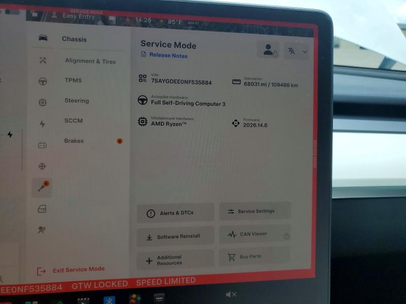 Продаж на аукціоні авто 2022 Tesla Model Y, vin: 7SAYGDEE0NF535884, номер лоту: 57246326