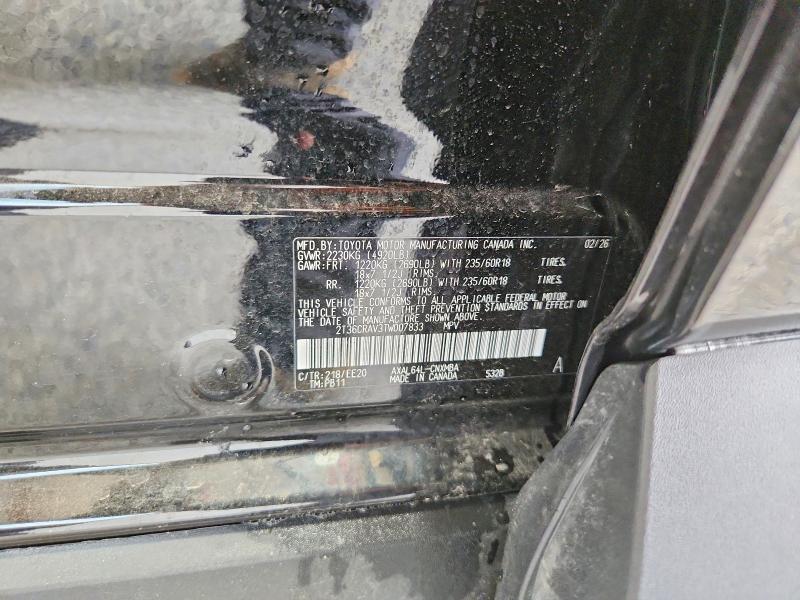 2026 Toyota Rav4 მანქანა იყიდება აუქციონზე, vin: 2T36CRAV3TW007833, აუქციონის ნომერი: 55652736