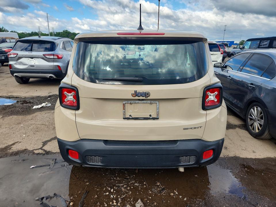 57164476 :رقم المزاد ، ZACCJAAT0FPB55713 vin ، 2015 Jeep Renegade مزاد بيع