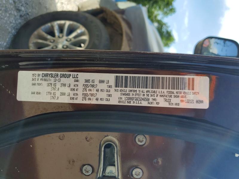 Aukcja sprzedaży 2014 Ram 1500, vin: 1C6RR6FG6ES246560, numer aukcji: 57527916